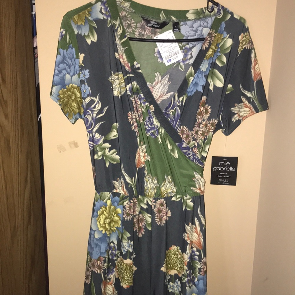 Floral Green Jumpsuit